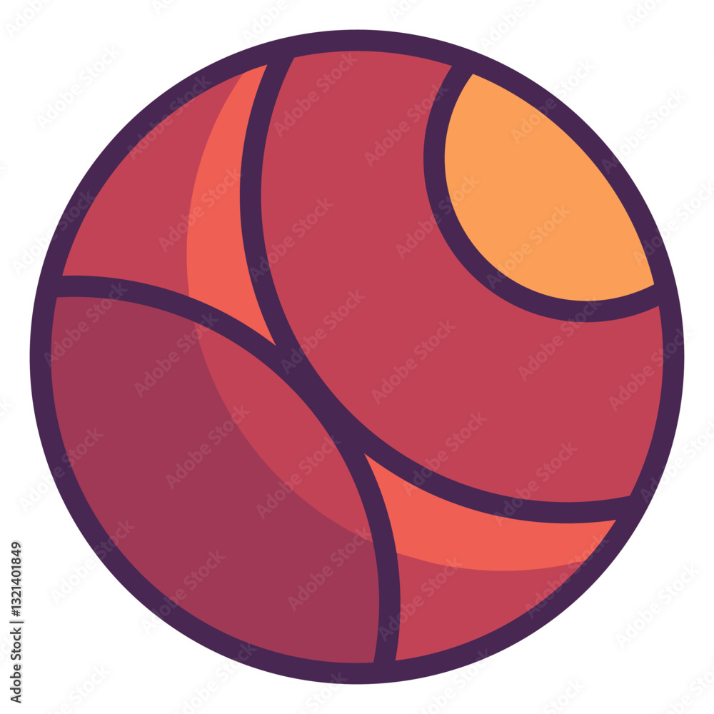 Aufkleber abstract circular illustration: a captivating abstract circular illustration with overlapping shapes