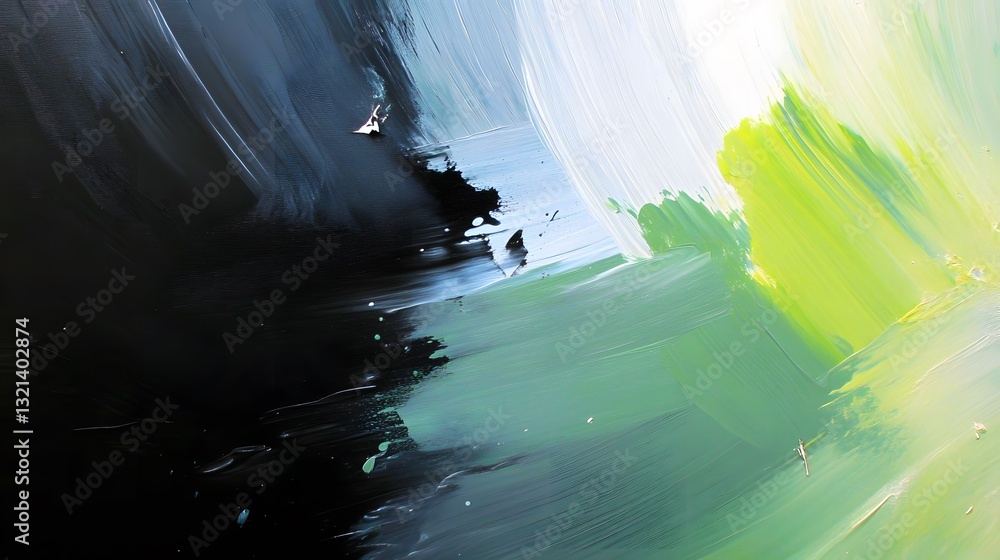 Aufkleber bold strokes of color create an abstract art composition