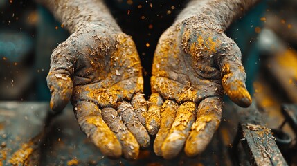 Dirty hands, earthy work