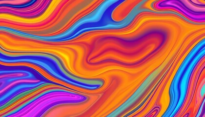 Obraz premium Abstract acrylic wave texture, vibrant colors, dynamic motion, ocean, painting