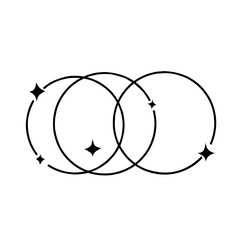 minimalistic shapes sparkling geometric © Zona