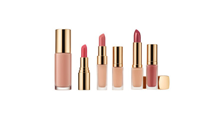 Obraz premium makeup products on white background