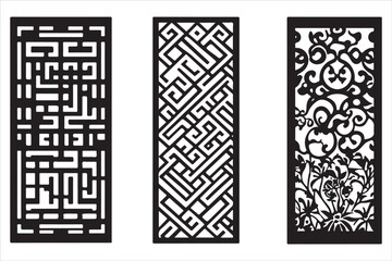 Detailed Laser-Cut Vector Art for Designers,
