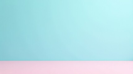 Fototapeta premium Pastel Blue and Pink Minimalist Background Ideal for Product Displays and Graphic Designs