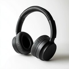 Over-ear headphones, black, stylish
