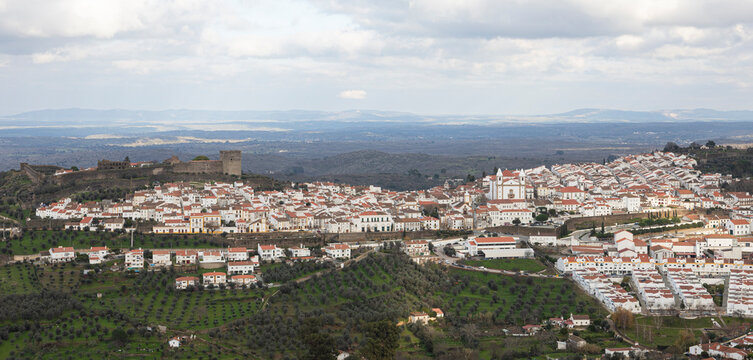 General view of Castelo de Vide, a small picturesque town located in Alto Alentejo, Portugal