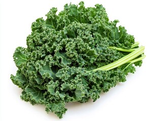 Fresh kale, vibrant green leaves