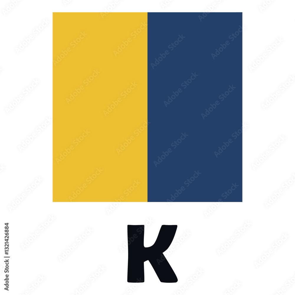 Aufkleber abstract k letter design: a minimalistic visual representing the letter k in a contemporary style, s