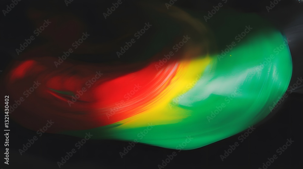 Poster abstract artistic movement of multiple colors and dark shadows shown
