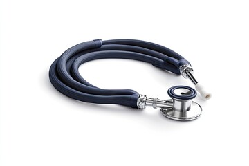Medical stethoscope, dark blue