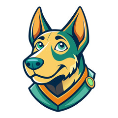 vector illustration of a dog