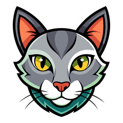vector illustration of a cat