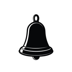 black bell ring vector illustration