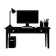 Eclectic Desk, vectorized furniture, furniture piece