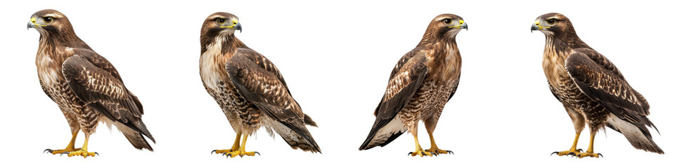 Majestic raptor a powerful bird of prey perched and alert hunting for its next meal in the wild natural environment  Showcasing the fierce and keen features of this amazing avian predator