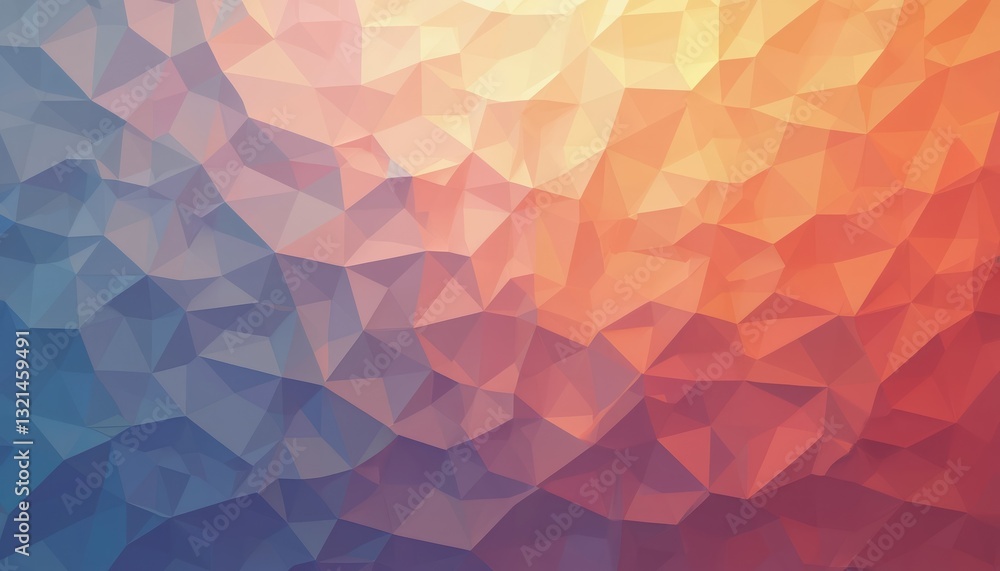 Leinwandbilder abstract colorful low poly background with mesmerizing geometric pattern. polygonal crystal mosaic i