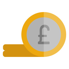 British Pound: A visual representation of a British pound, showcasing the iconic currency symbol. Perfect for financial concepts. 