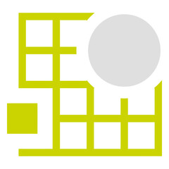 Obraz premium Abstract Geometric Design: A modern and abstract geometric design, showcasing clean lines, shapes, and a vibrant color palette for a contemporary visual appeal. 