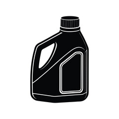 plastic oil gallon vector art illustration