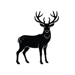Cute deer vector art illustration