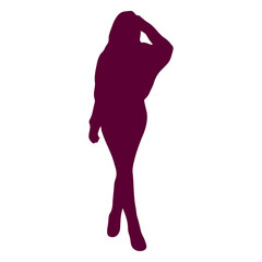 Silhouette of Elegance: The graceful form of a stylish figure is depicted in a striking silhouette, embodying sophistication and confidence.