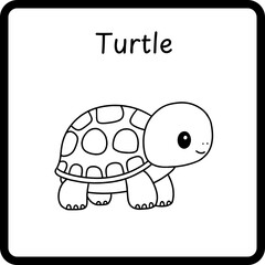 Animals Coloring E Book for Kid - turtle (2)