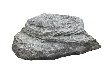 Rock isolated transparency background.