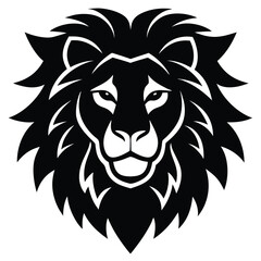 Fototapeta premium lion head vector illustration