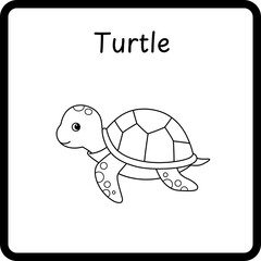 Animals Coloring E Book for Kid - turtle (2)