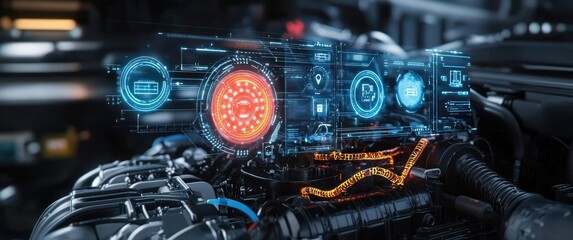 Car Air Conditioner Maintenance and Repair Service Measuring Manifold Gauge Check Refrigerant Fix Heat Conditioning System