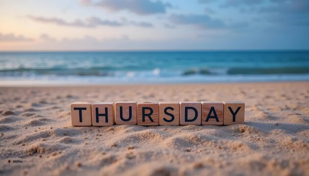 Thursday on the Beach at Sunset