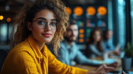 Diverse Modern Office Meeting with Successful Black Female Entrepreneur Presenting Data Visualizations to Investors and Executives