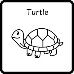 Animals Coloring E Book for Kid - turtle (2)