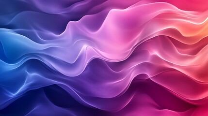 Obraz premium Colorful Waves Abstract Digital Art