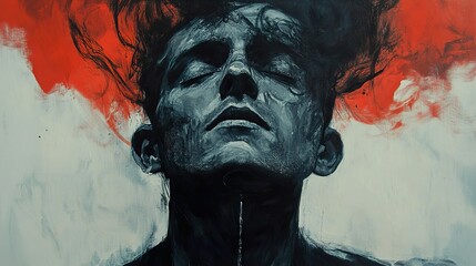 Surreal Portrait: A Study in Inner Turmoil