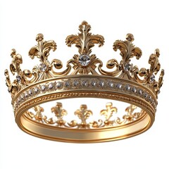 Golden Crown with Precious Stones