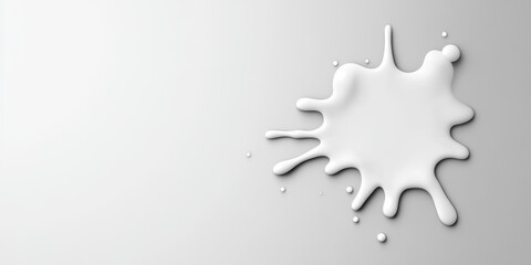 Frosted white bubble serum on a white surface. Soft and ethereal, with a gentle, smooth glow.