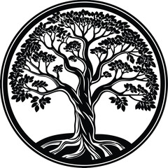 tree silhouette vector