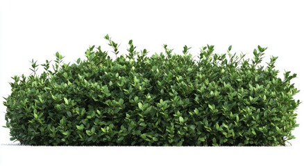 Fototapeta premium Lush green shrubbery, dense foliage