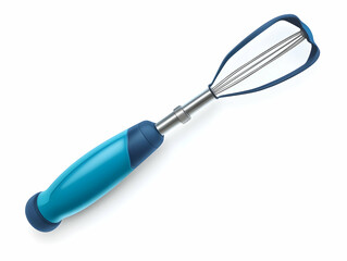 Obraz premium A vibrant blue kitchen tool designed for whipping and mixing ingredients with ease, perfect for any chef.