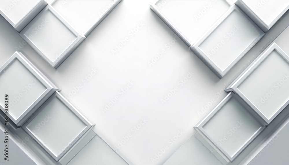 Aufkleber hi-tech geometric design with white squares. abstract minimal corporate background. modern technical