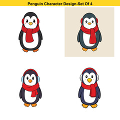 set of penguins
