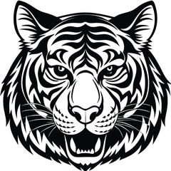 Obraz premium tiger head vector