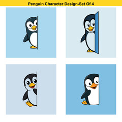 set of penguins with penguin