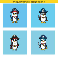 Group of Penguins on an Antarctic Expedition