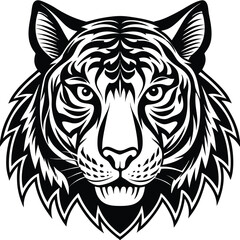 Fototapeta premium tiger head vector