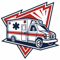 ambulance car vector illustration