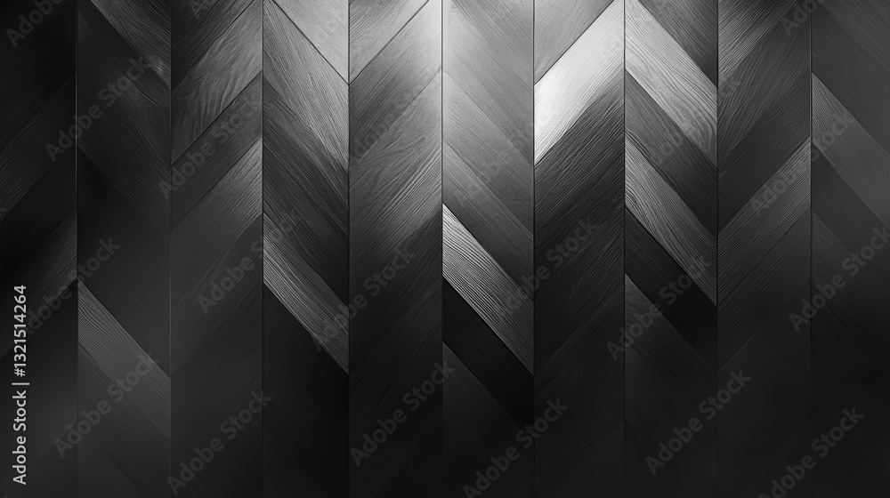Poster elegant grey and silver zigzag triangle pattern on cool background for modern design inspiration