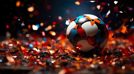 Fototapeta premium EM European Championship 2024 sport win, triumph, winner celebration concept background HD 8K wallpaper Photographic Image