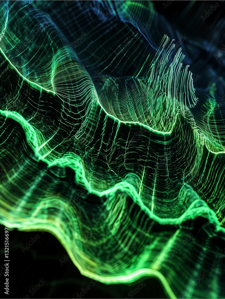 Poster ethereal web: an artistic image of a spider web. showcasing a complex network of delicate threads, t